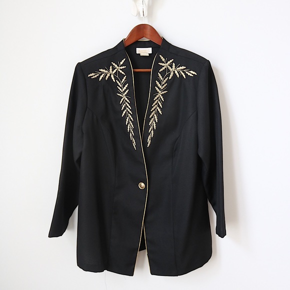 Vintage Black Blazer - Picture 1 of 9